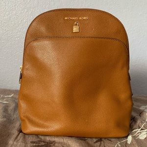 Michael Korda Tan Backpack
